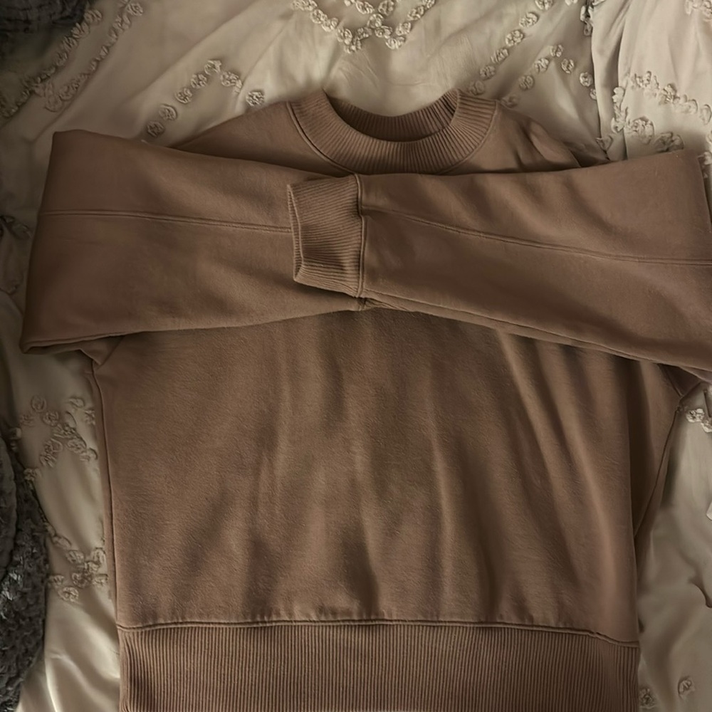 A new day target long sleeve thick brown shirt crewneck